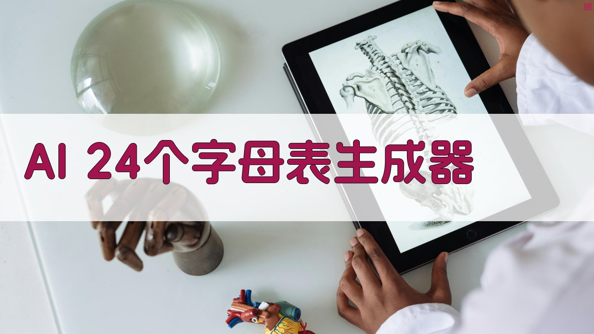 AI 24个字母表生成器